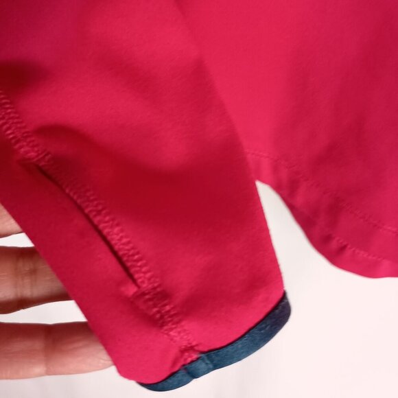 Nike Pro Dri-FIT Cowl Neck Hoodie Pink Cerise Women’s Size M Lightweight - Picture 5 of 7